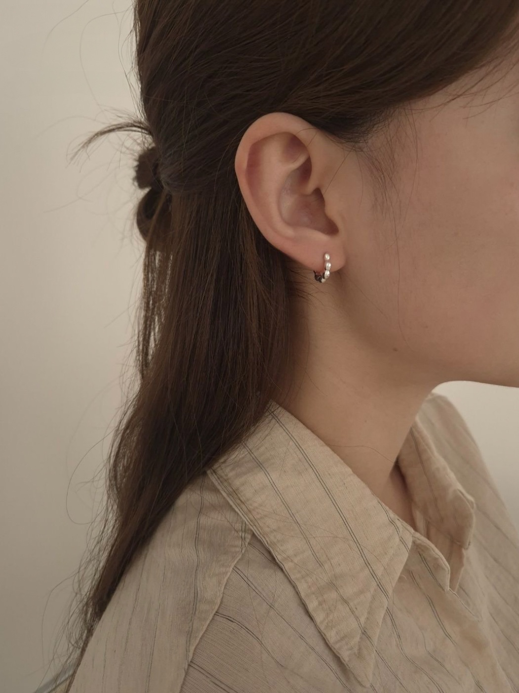 Chewisty one-touch earring • silver925