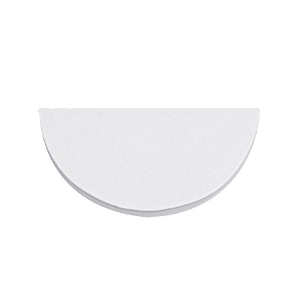 인조가죽 반원 목침 다용도 진열대 화이트 대 20x10x1.5cm