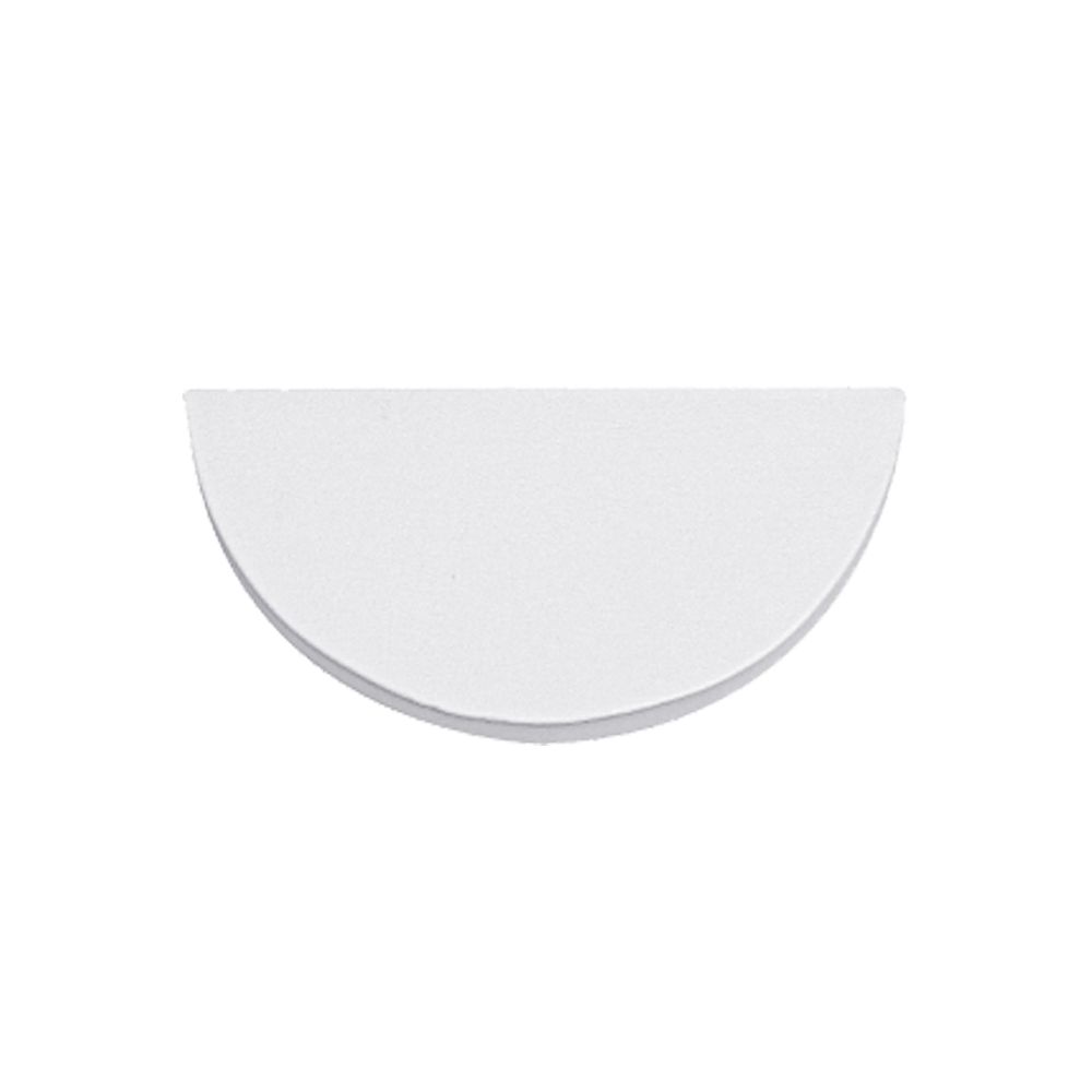 인조가죽 반원 목침 다용도 진열대 화이트 소 15x7.5x1.5cm