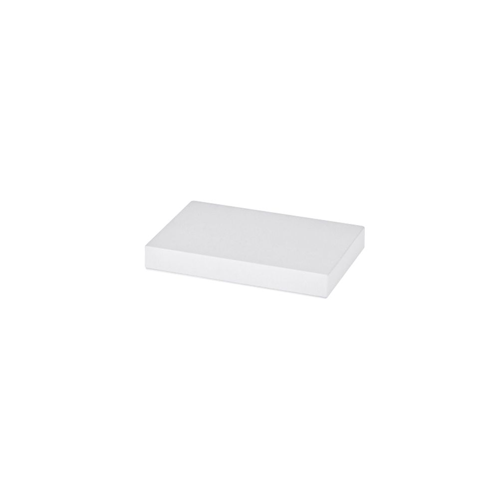 인조가죽 목침 다용도 진열대 화이트 소 15x10x2cm