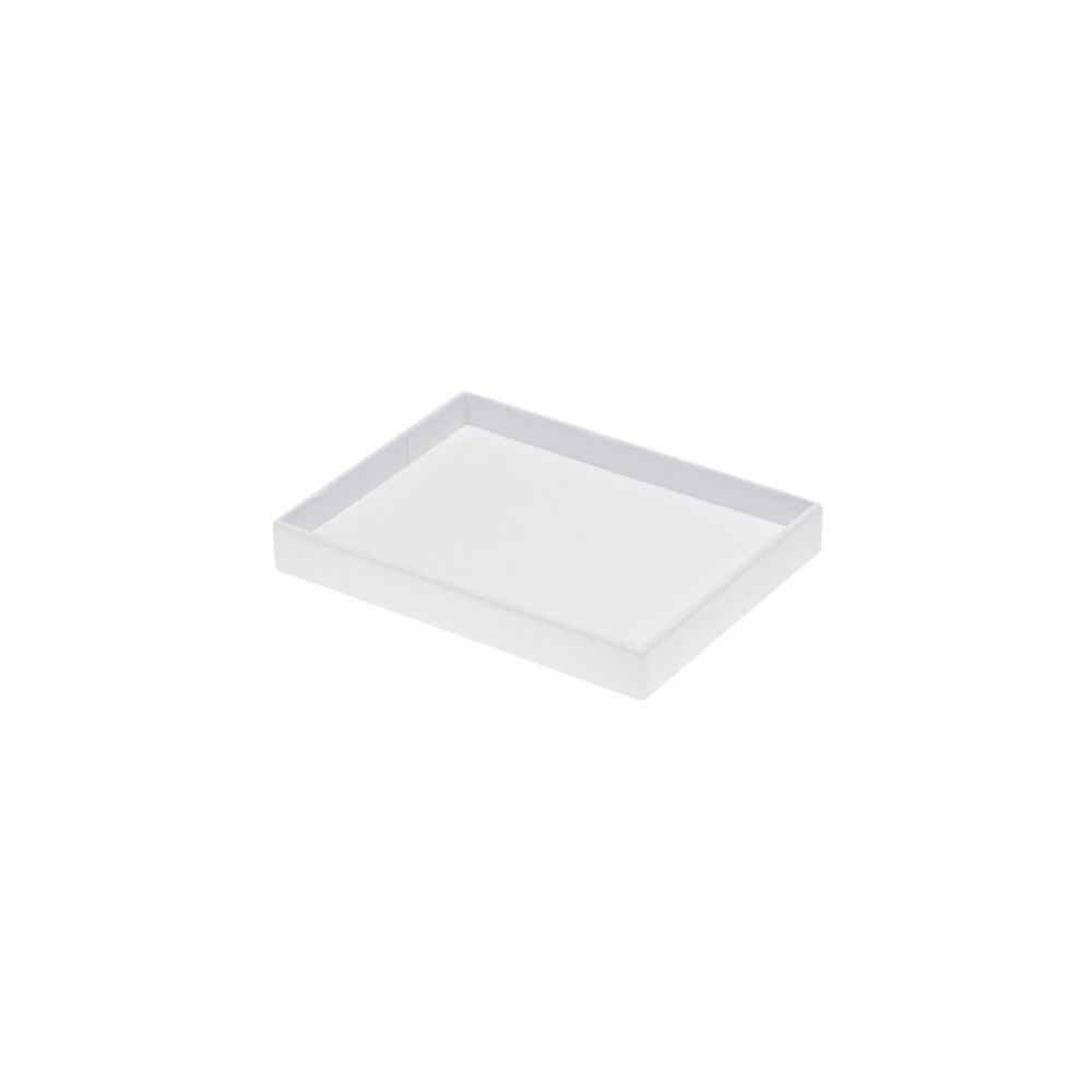 인조가죽 민판 다용도 진열대 화이트 20x15x2.5cm
