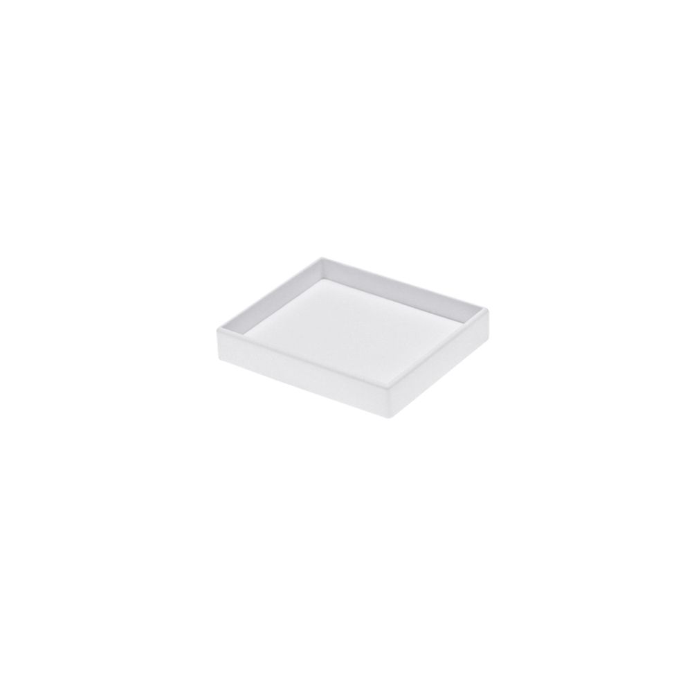 인조가죽 민판 다용도 진열대 화이트 14.5x12.5x2.5cm