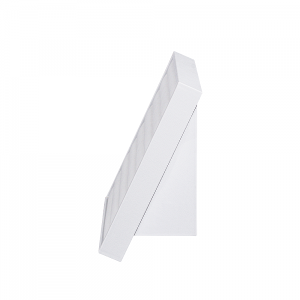 인조가죽 8줄 경사스탠드 반지 진열대 화이트 16x11x19cm