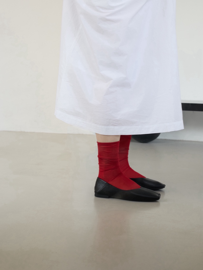Summer socks 01 / red, black