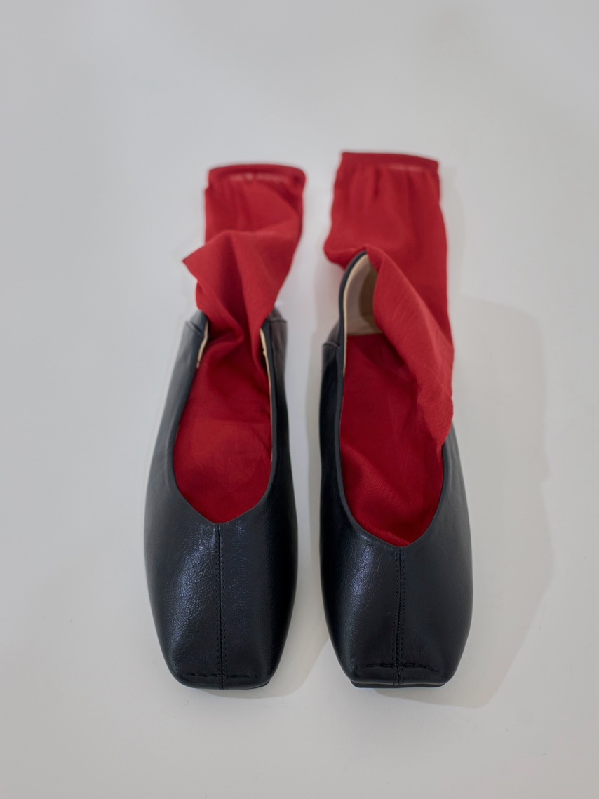 Summer socks 01 / red, black