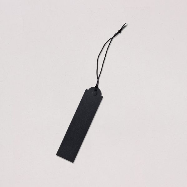 블랙 무지 탄력 실택 긴것 13mmx53mm 100장(도난방지 태그 부착용)