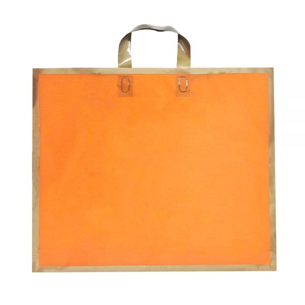 골드라인 손잡이끈 비닐봉투 쇼핑백 오렌지 45x9.5x38cm 50장