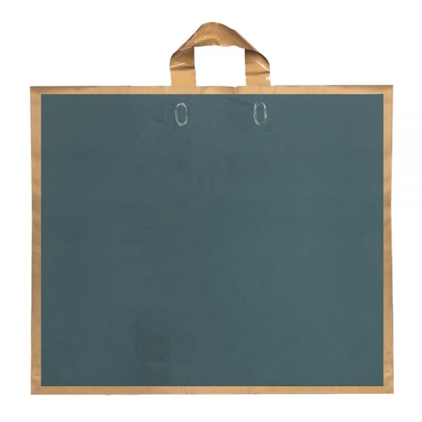 골드라인 손잡이끈 비닐봉투 쇼핑백 카키색 50x9.5x44cm 50장