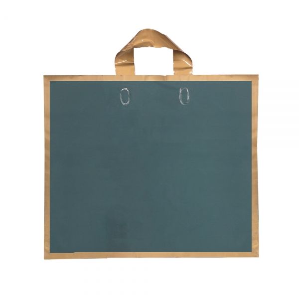 골드라인 손잡이끈 비닐봉투 쇼핑백 카키색 40x9x34cm 50장
