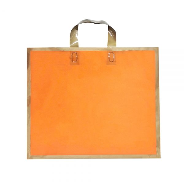 골드라인 손잡이끈 비닐봉투 쇼핑백 오렌지 40x9x34cm 50장