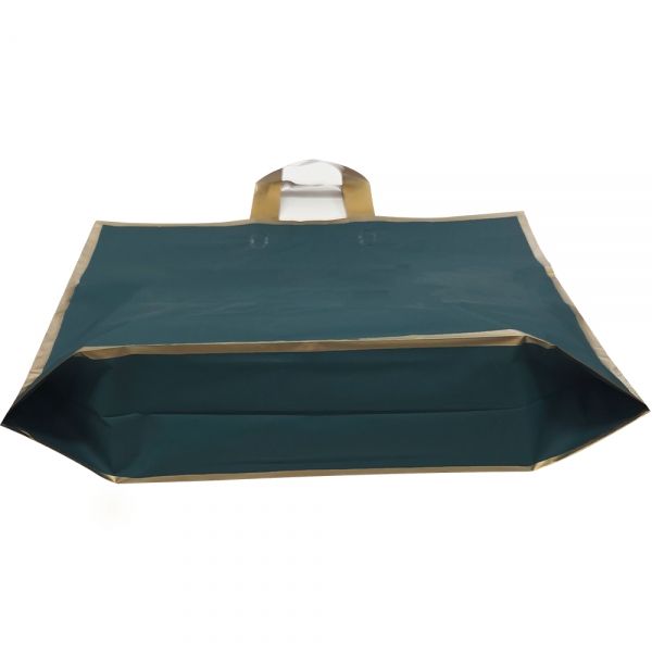 골드라인 손잡이끈 비닐봉투 쇼핑백 카키색 45x9.5x38cm 50장