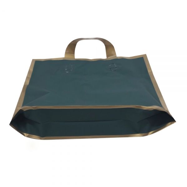 골드라인 손잡이끈 비닐봉투 쇼핑백 카키색 29.5x6x24.5cm 50장