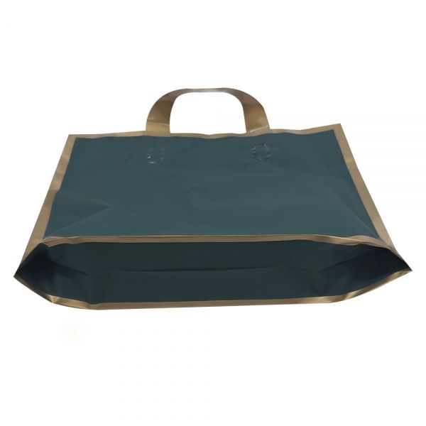 골드라인 손잡이끈 비닐봉투 쇼핑백 카키색 34.5x7x29cm 50장