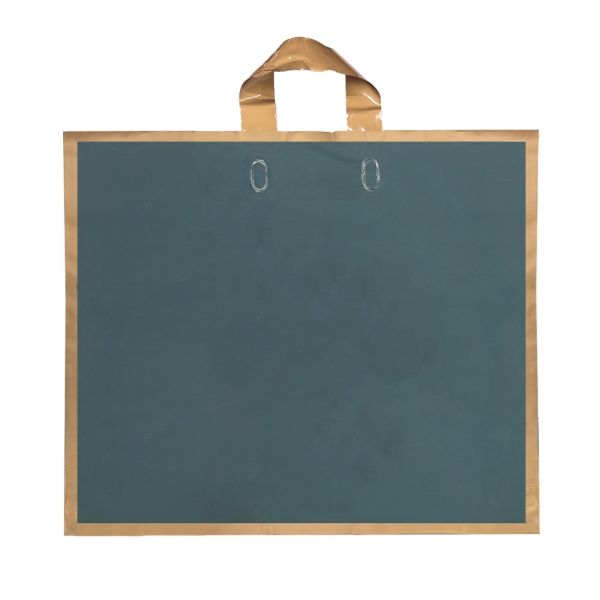 골드라인 손잡이끈 비닐봉투 쇼핑백 카키색 45x9.5x38cm 50장