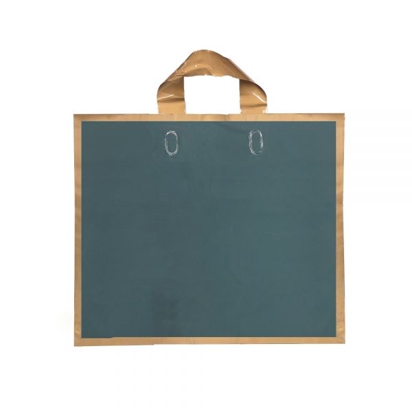 골드라인 손잡이끈 비닐봉투 쇼핑백 카키색 34.5x7x29cm 50장