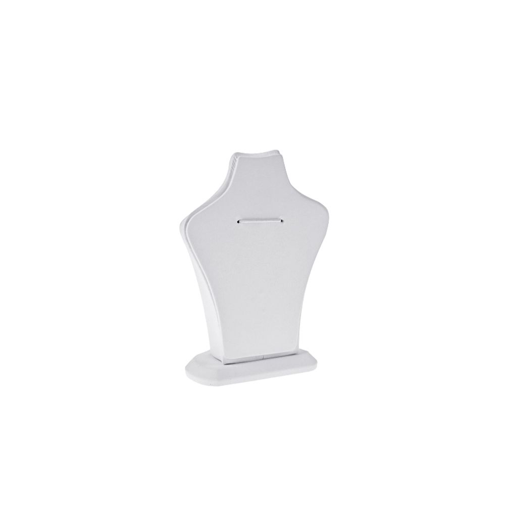 인조가죽 스탠드 목걸이 진열대 화이트 소소 11x5.5x14.5cm