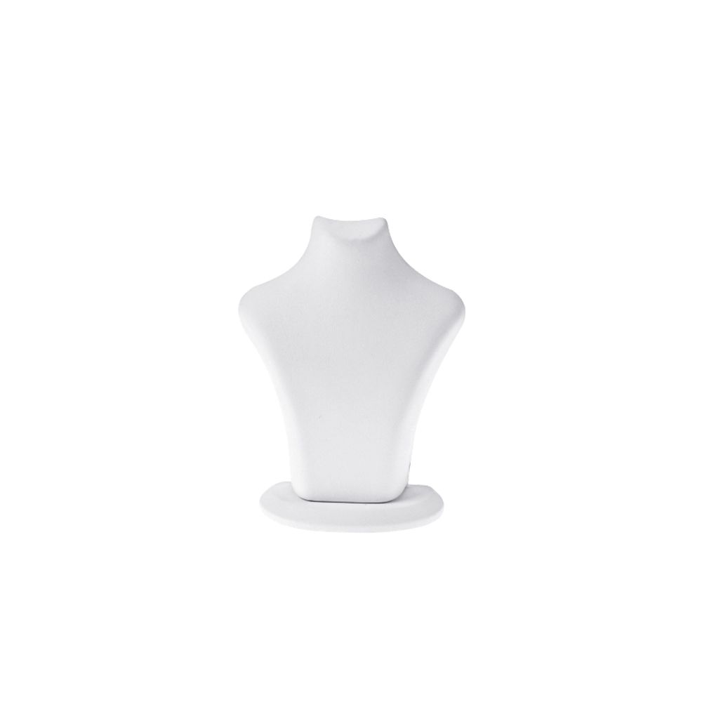 인조가죽 스탠드 목걸이 진열대 화이트 소소 11x5.5x14.5cm