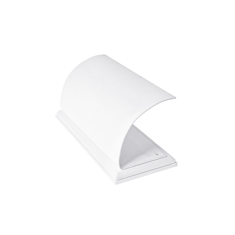 인조가죽 C형 목걸이 진열대 화이트 소 21x7.5x9cm