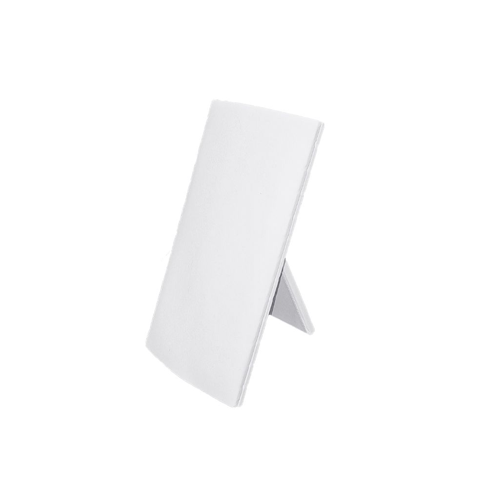인조가죽 칼집형 목걸이 진열대 화이트 소 10x10x19cm