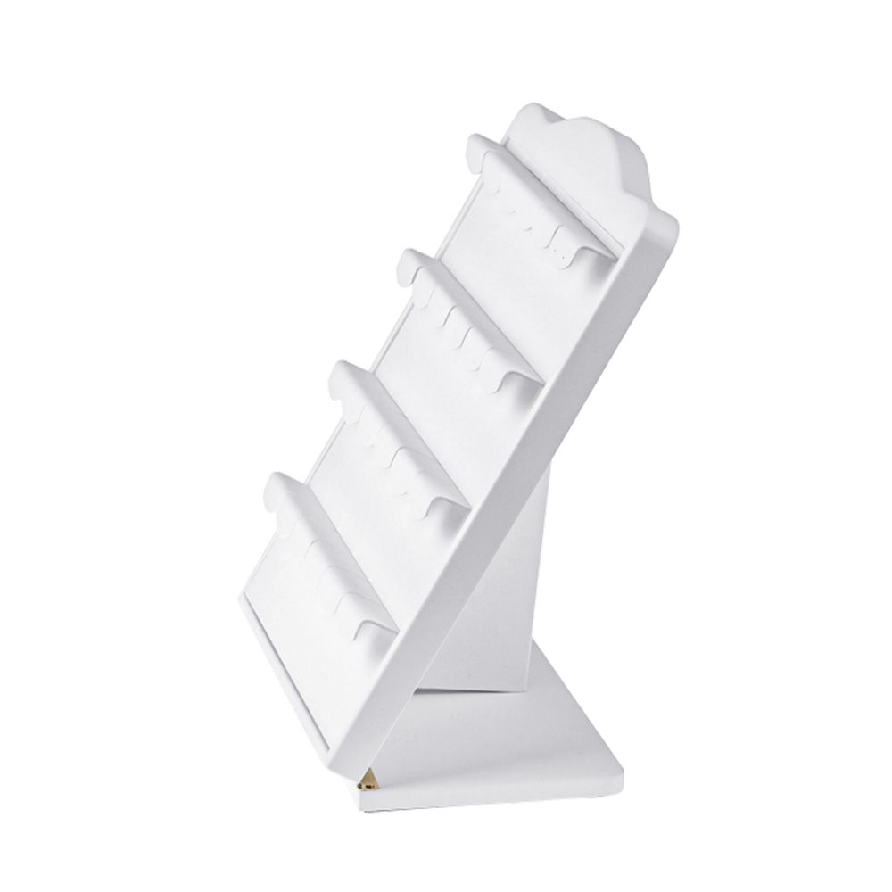 인조가죽 24구 귀걸이 진열대 화이트 25x15x29cm