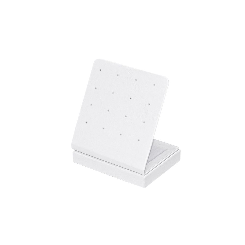 인조가죽 침 귀걸이 피어싱 진열대 화이트 16구 7x4x6.5cm