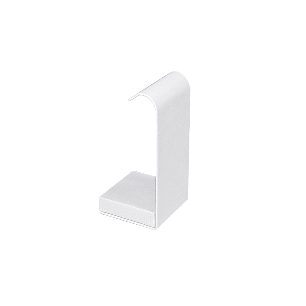 인조가죽 J형 귀걸이 진열대 화이트 소 4x4x9cm
