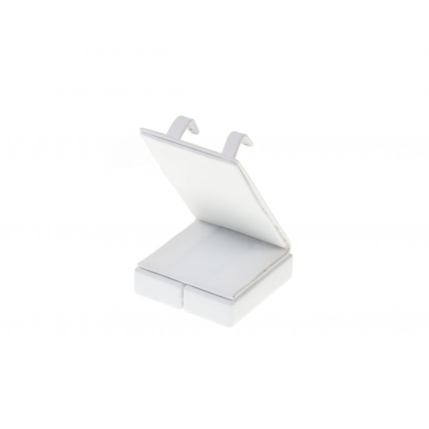 인조가죽 마우스 귀걸이 진열대 화이트 소 4x4x6.5cm