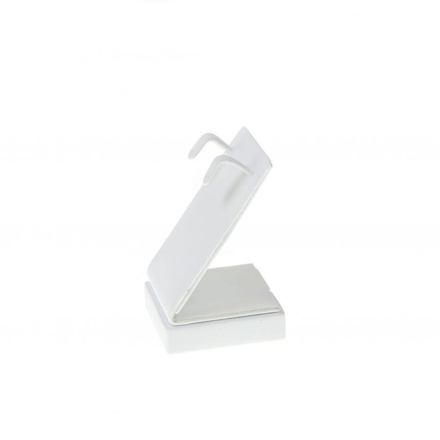 인조가죽 마우스 귀걸이 진열대 화이트 소 4x4x6.5cm