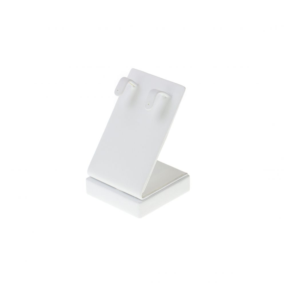 인조가죽 마우스 귀걸이 진열대 화이트 소 4x4x6.5cm