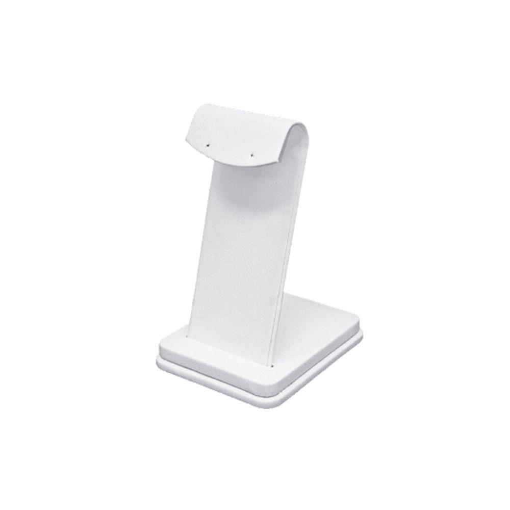 인조가죽 고니 귀걸이 진열대 화이트 6x7.5x10.5cm