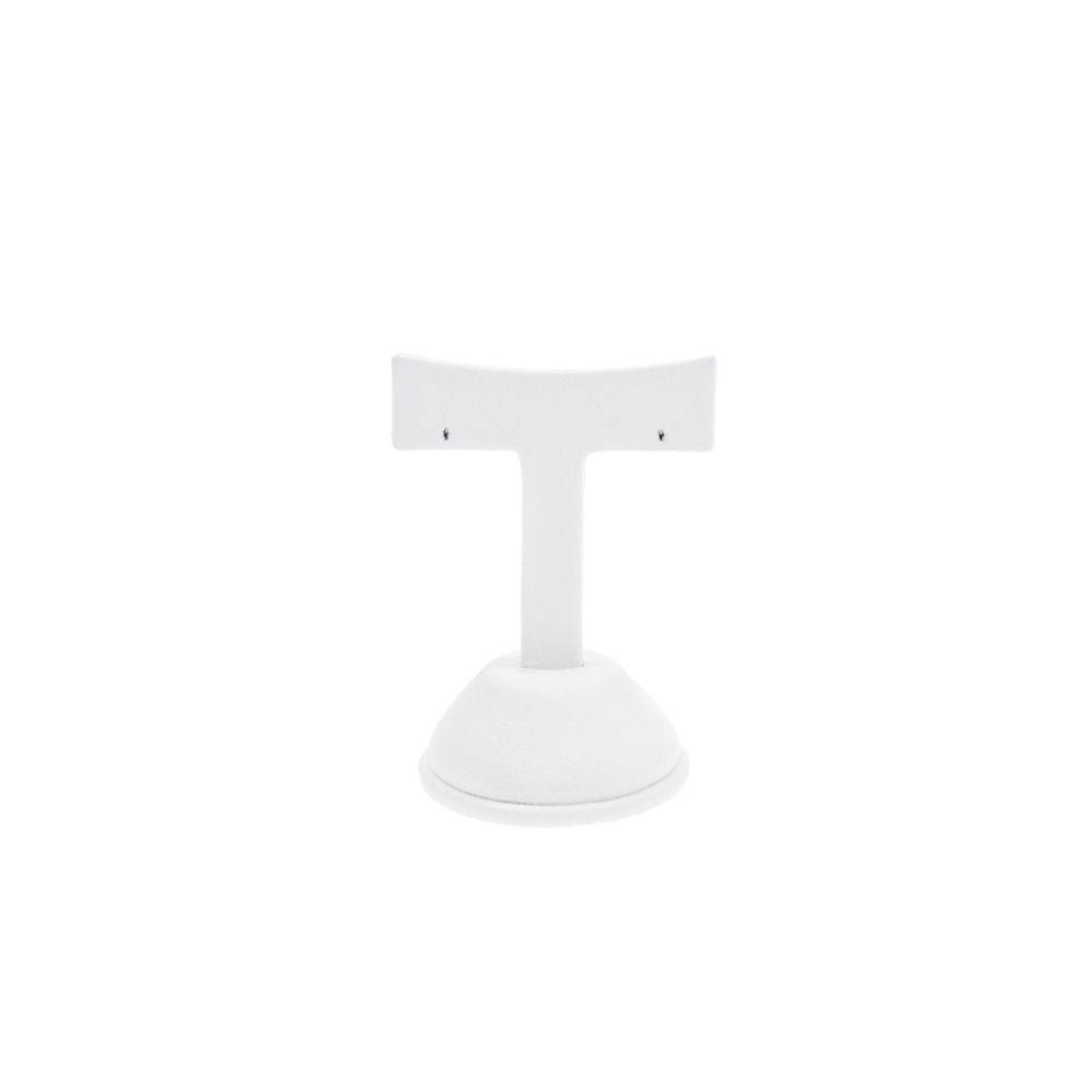 인조가죽 T자 T형 귀걸이 진열대 화이트 소 5x4.5x8cm