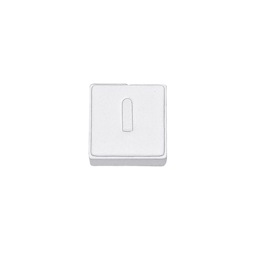 인조가죽 사각 1구 반지 진열대 화이트 4x4x2.5cm