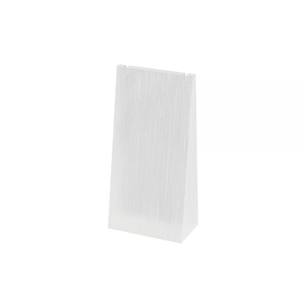 고급 아크릴 경사 목걸이 진열대 반투명 대 6x3x12cm