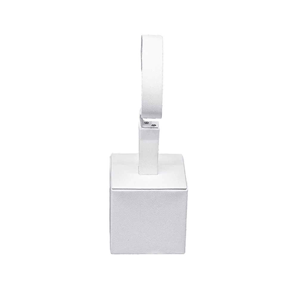 인조가죽 1조 고급형 시계 팔찌 진열대 화이트 6x6x18cm