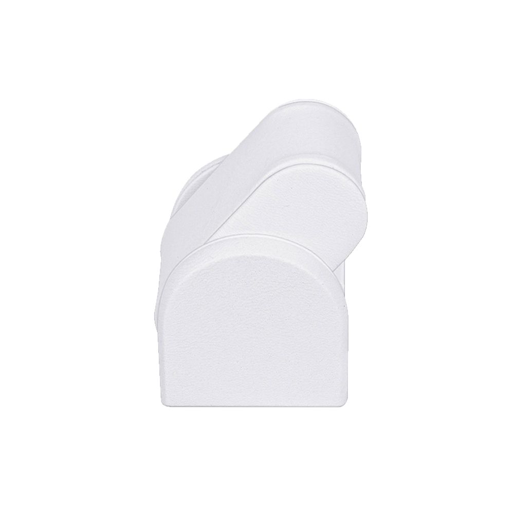 인조가죽 타원 홀더 1구 팔찌 시계 진열대 거치대 화이트 6x5x7cm
