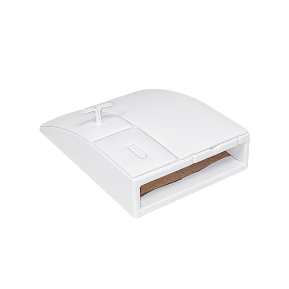 인조가죽 사각 세트 C형 진열대 화이트 10x13x3.5cm