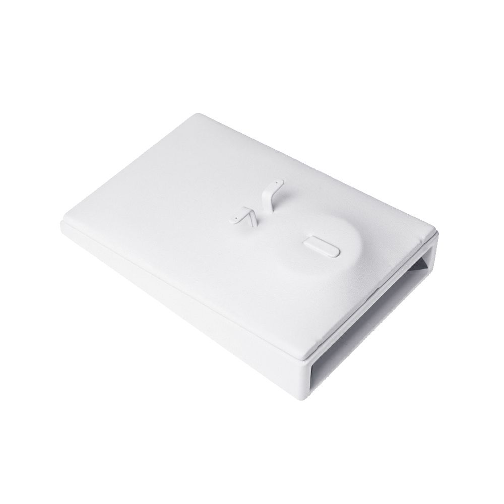 인조가죽 사각 세트 진열대 화이트 대 10x15x4cm