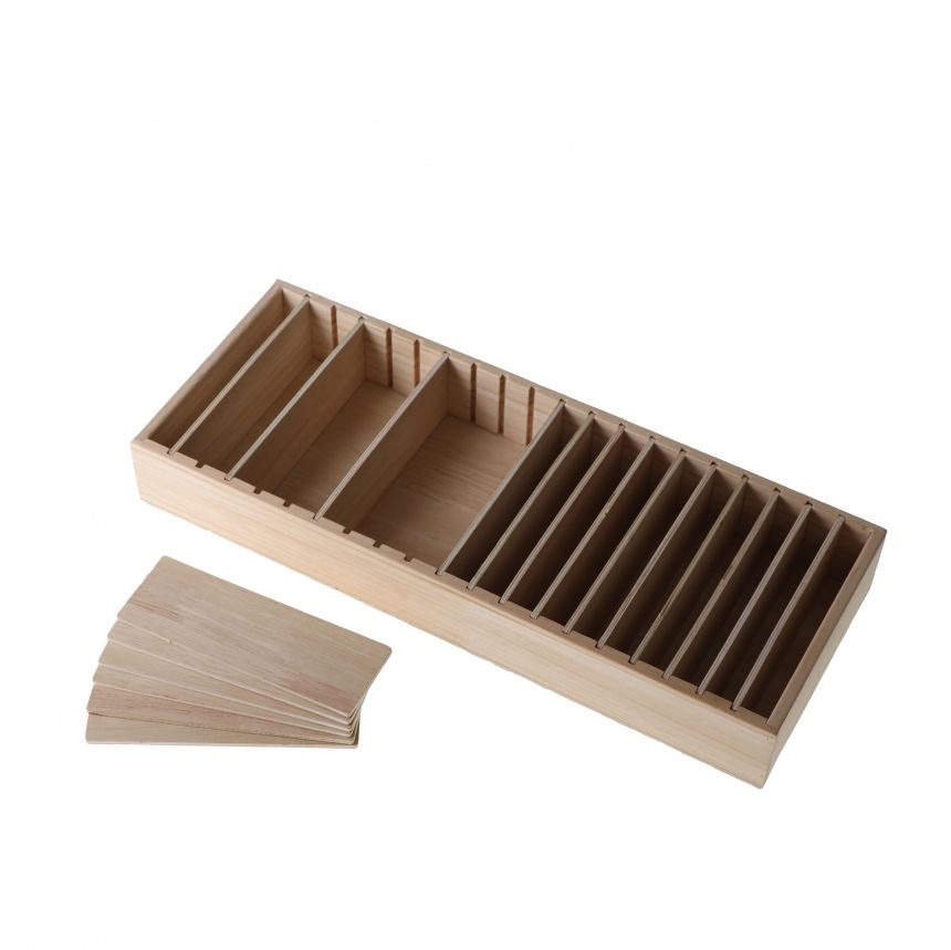 원목 다용도 칸조절 헤어밴드 진열대 15x38x5