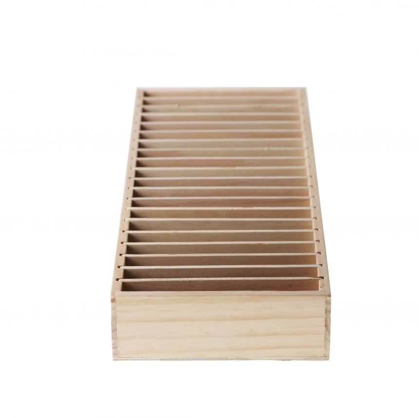 원목 다용도 칸조절 헤어밴드 진열대 15x38x5