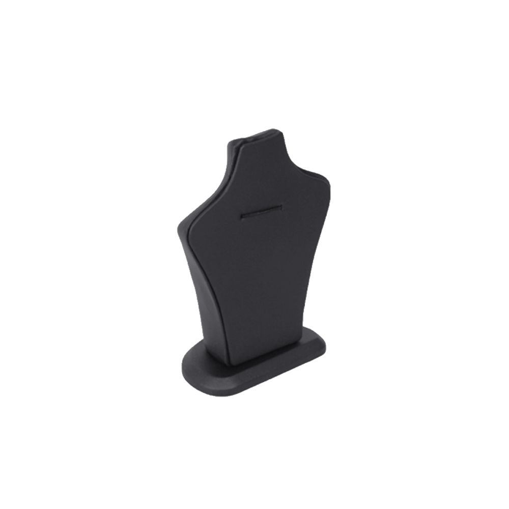 인조가죽 스탠드 목걸이 진열대 블랙 소소 11x5.5x14.5cm