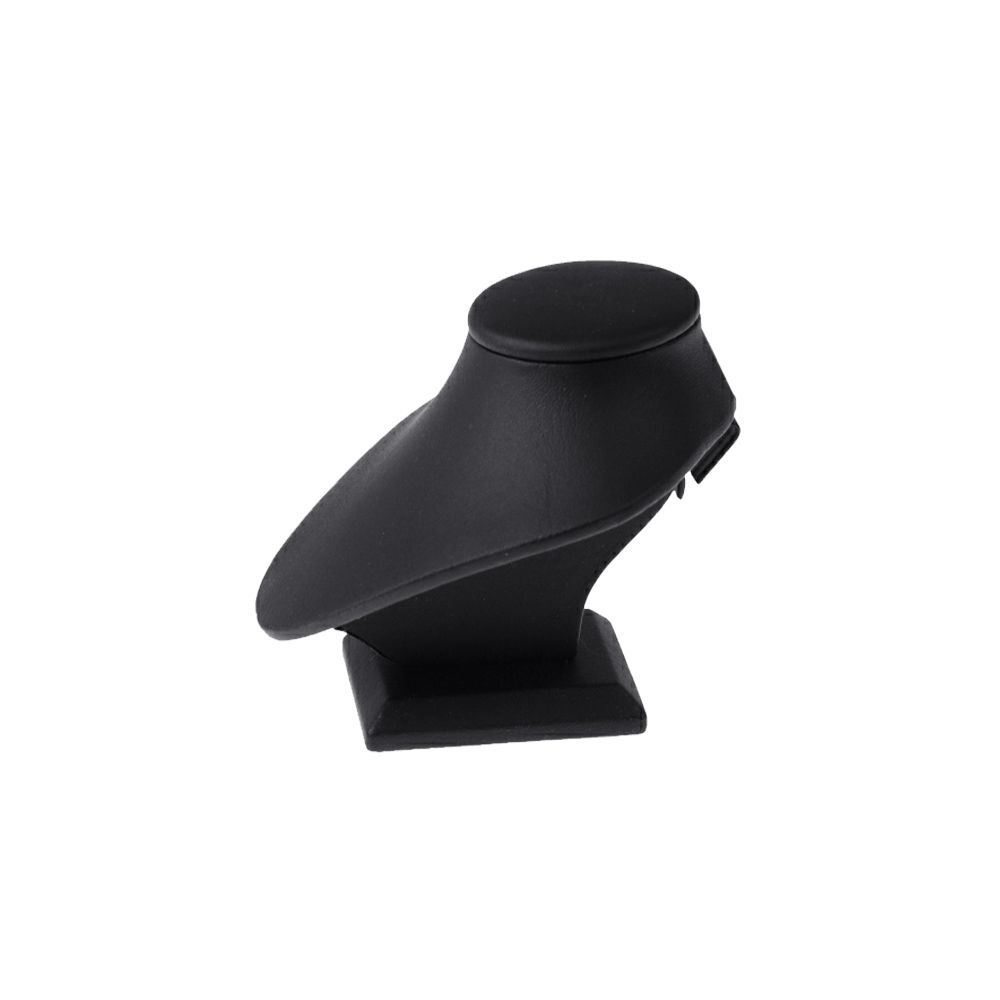 인조가죽 라운드 목걸이 진열대 블랙 소 9.5x11x9.5cm