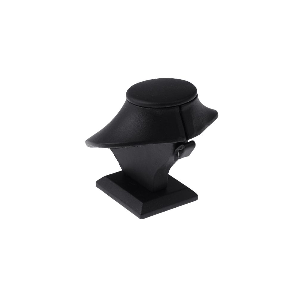 인조가죽 라운드 목걸이 진열대 블랙 소 9.5x11x9.5cm