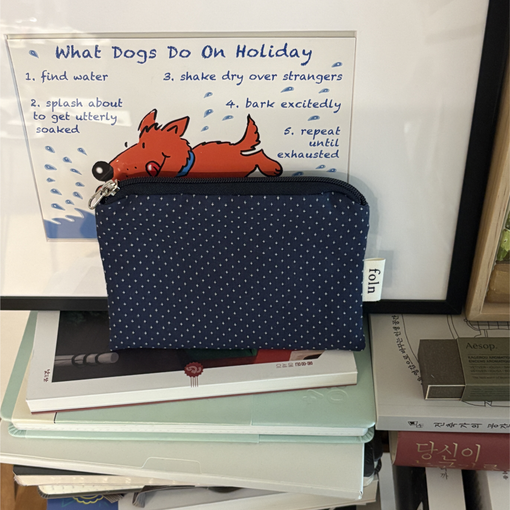 midnight pouch / indigo