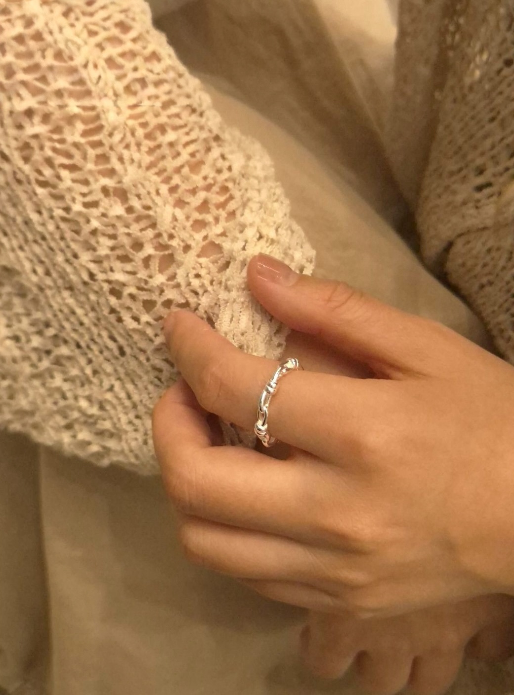 Twist rope ring 01 • silver925