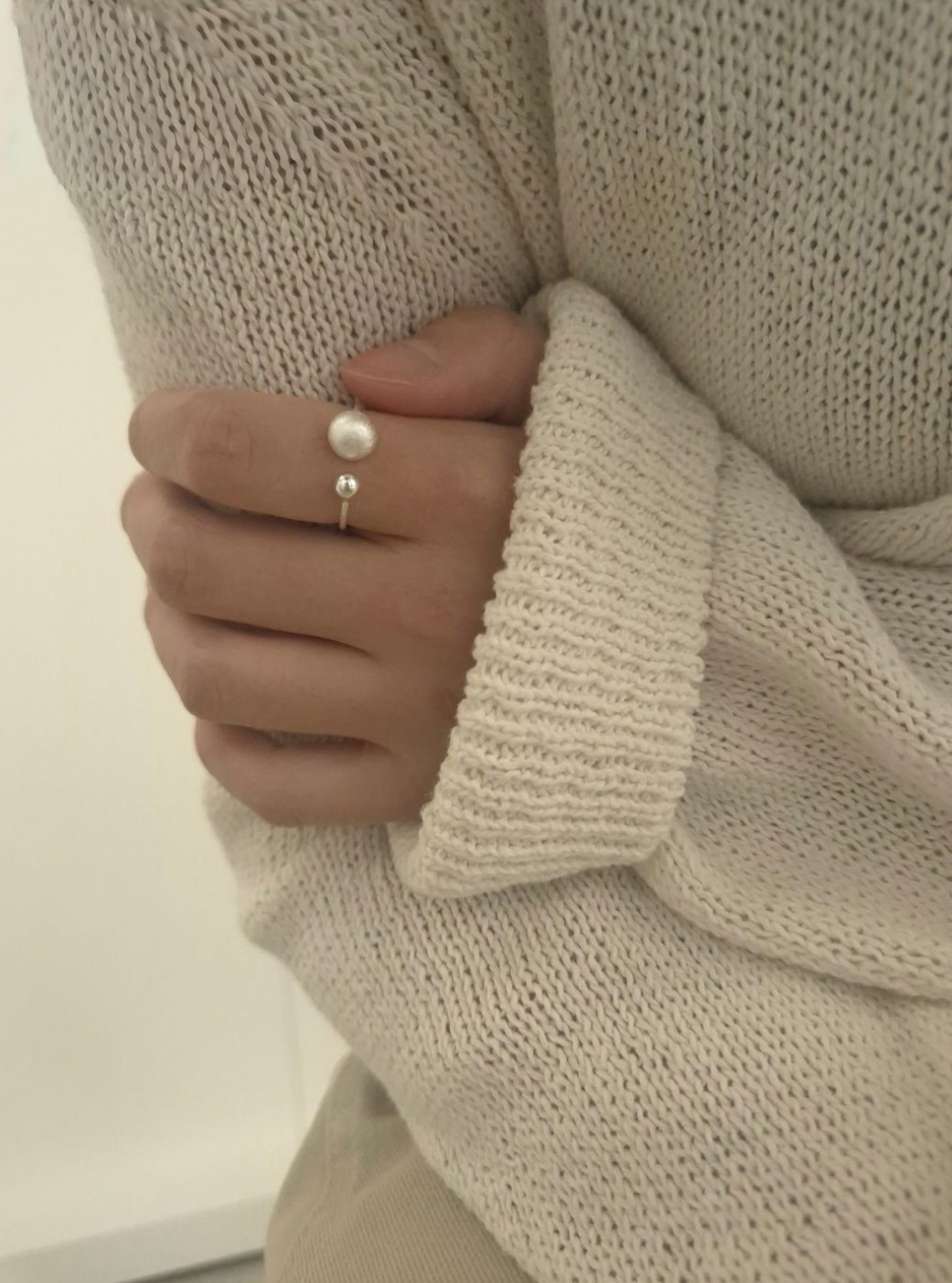 Twin ball ring • silver925