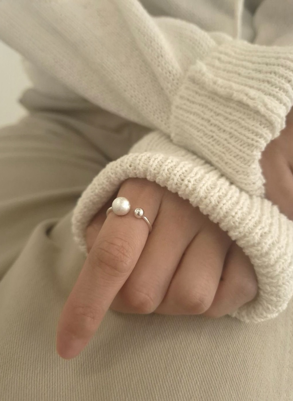 Twin ball ring • silver925