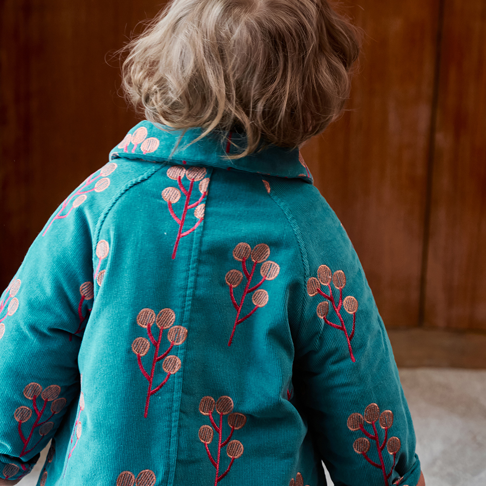 BUBBLE FLOWER PADDED COAT