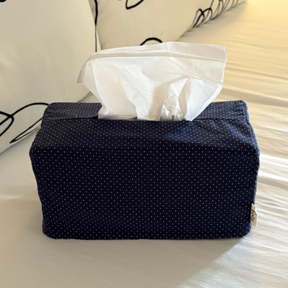 midnight tissue case / indigo