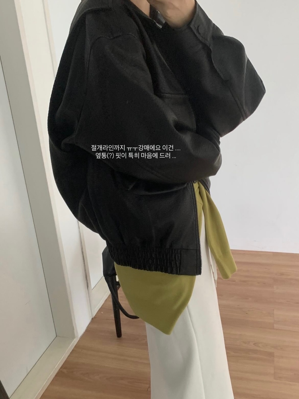 로웰샵 / 기획 강추 벨드 포켓 카라 투웨이 레더 자켓 (2color)
