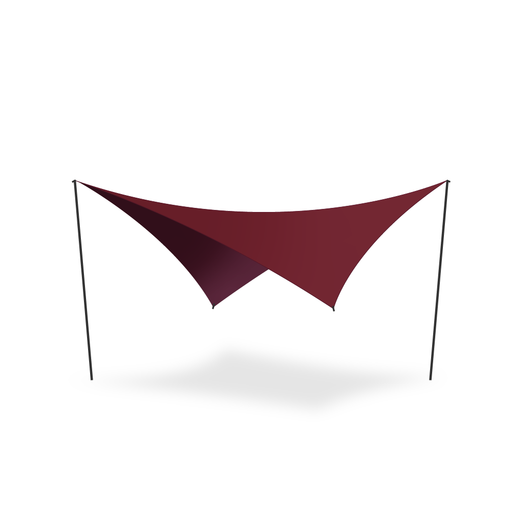 [힙노타이즈] WEST COAST Burgundy WING TARP 빈티지 버건디 윙타프
